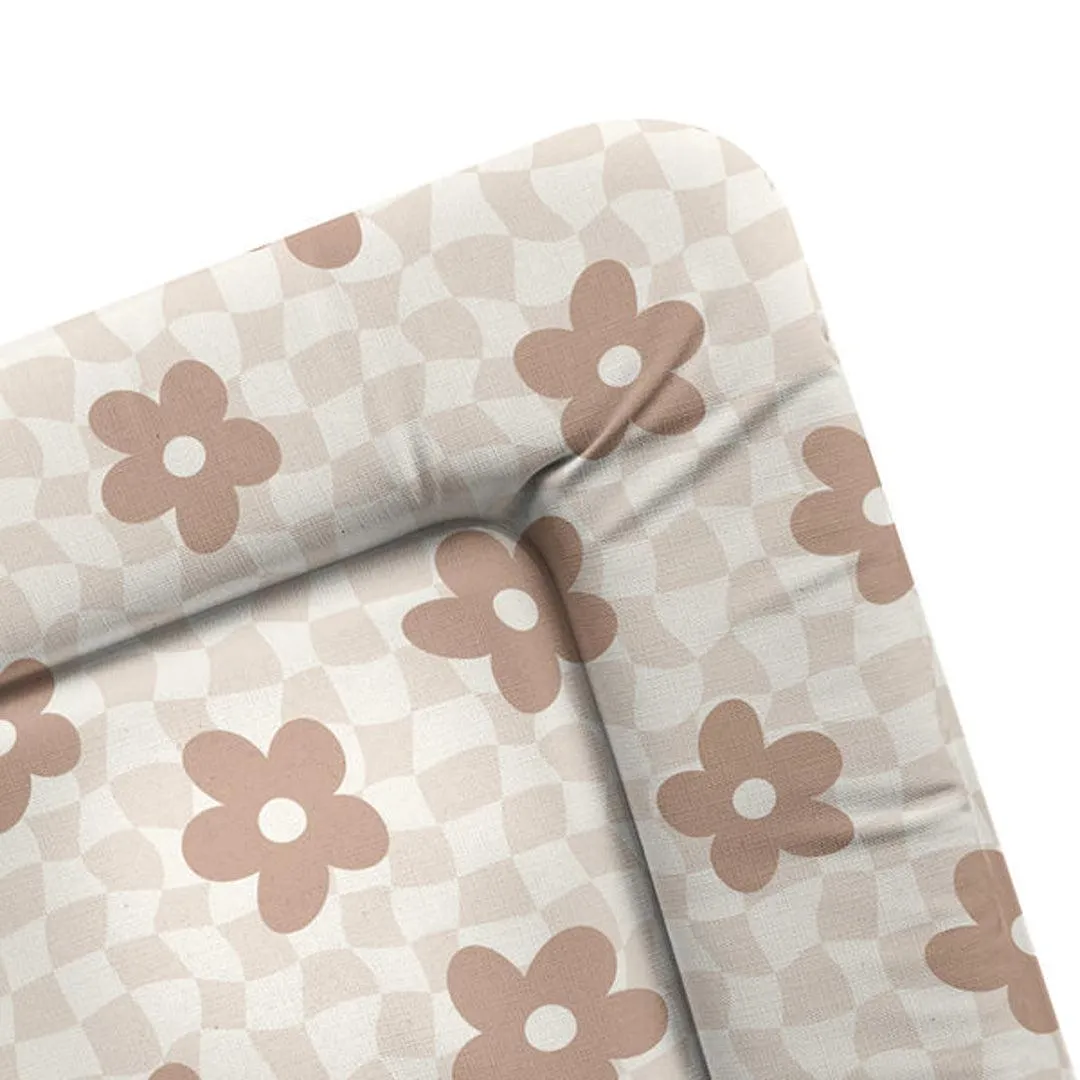 The Little Bumble Co. Standard Changing Mat - Wavy Check Floral