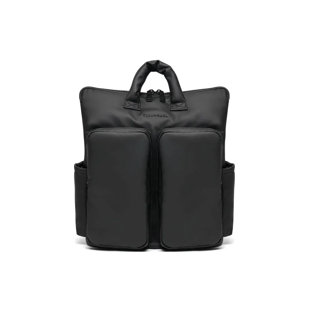 Tiba   Marl Ozzy Changing Tote - Matte Black