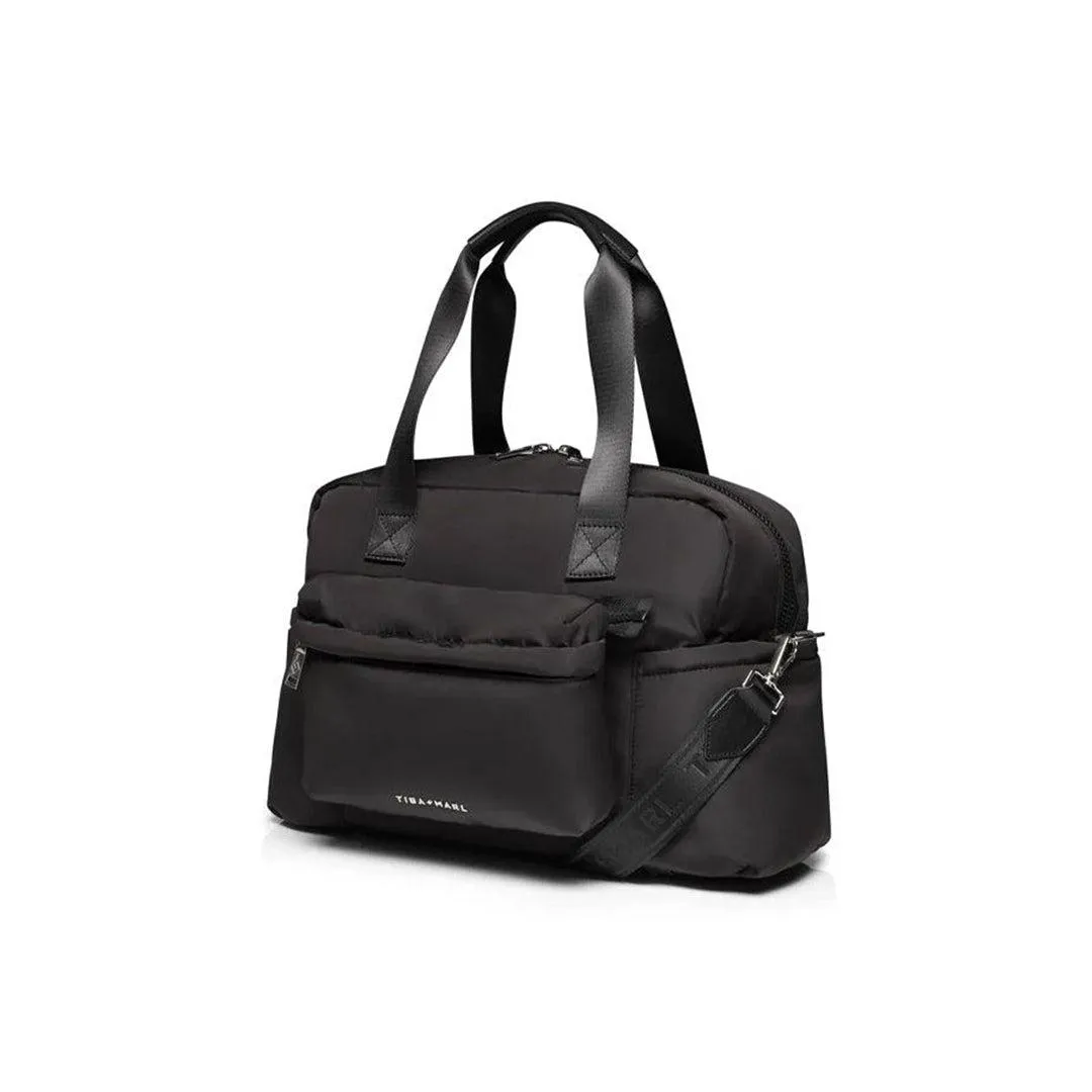 Tiba   Marl Phoenix Holdall Eco Nylon - Black