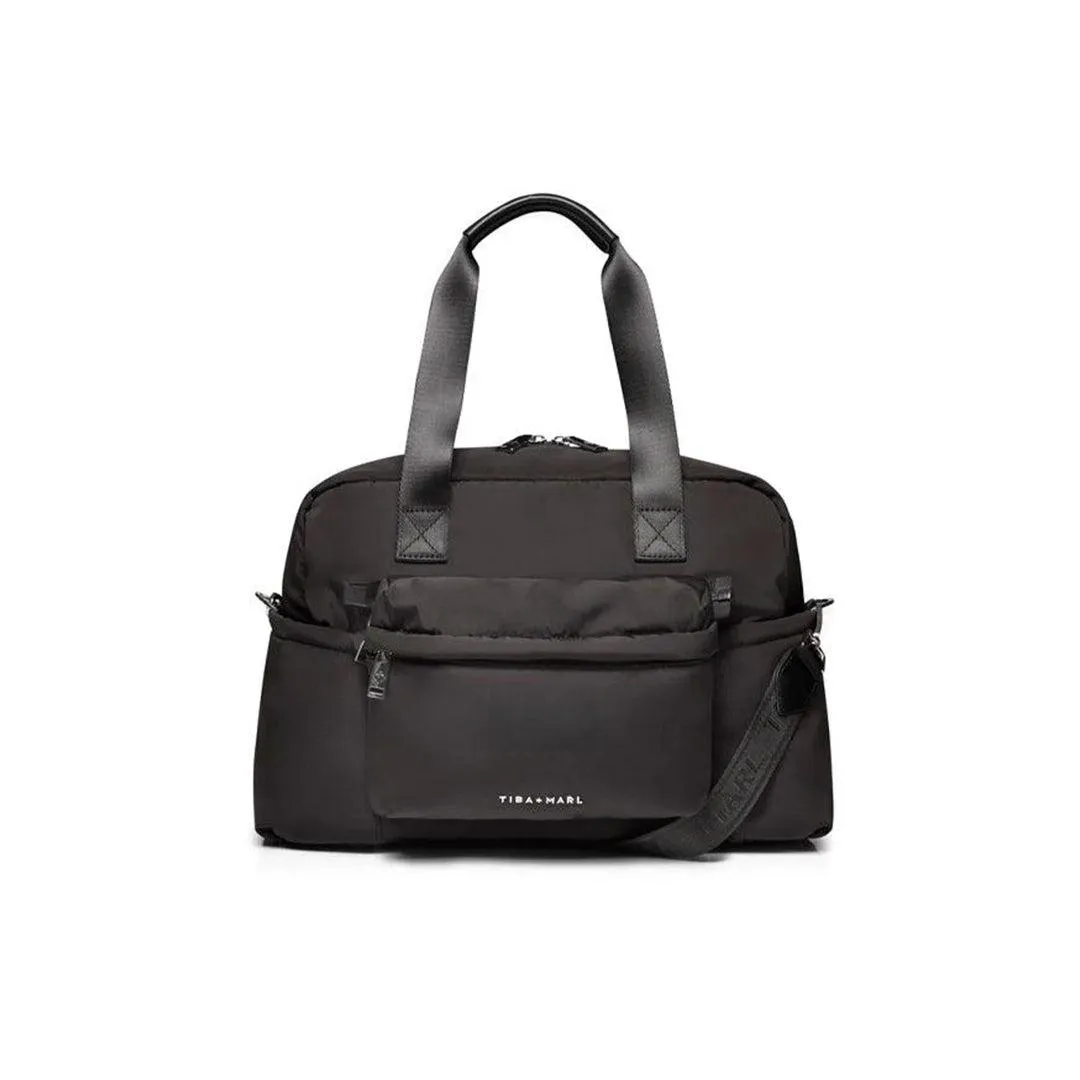 Tiba   Marl Phoenix Holdall Eco Nylon - Black