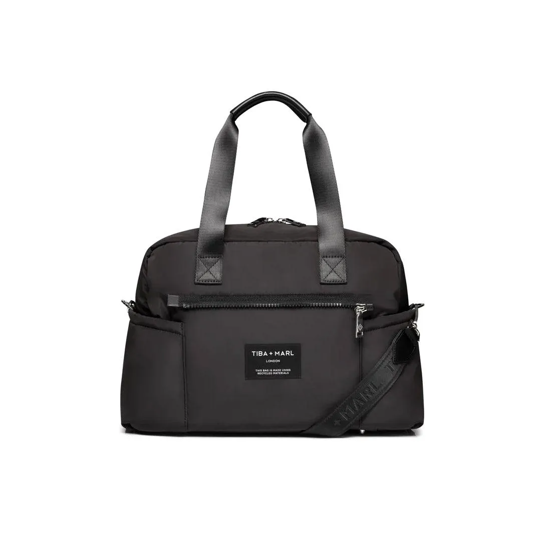 Tiba   Marl Phoenix Holdall Eco Nylon - Black
