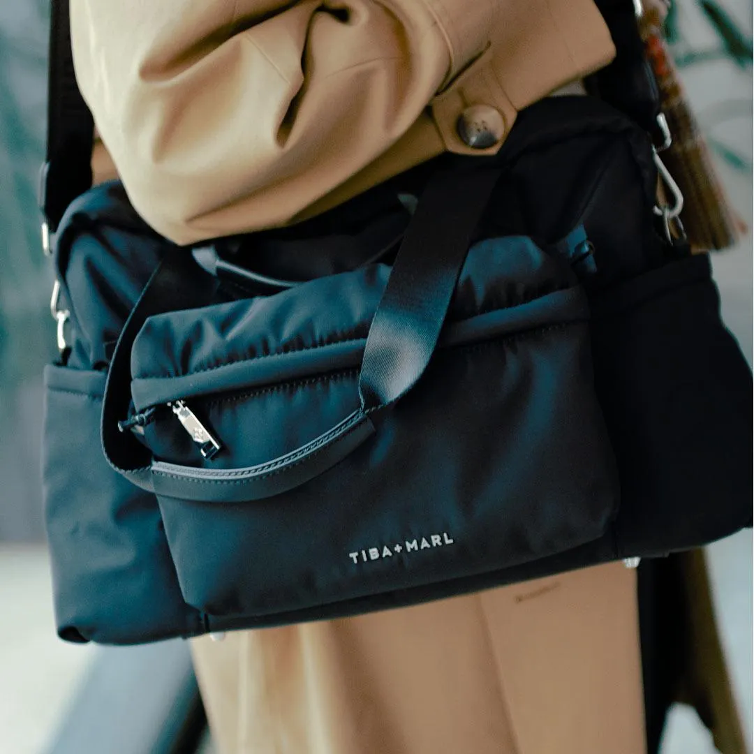 Tiba   Marl Phoenix Holdall Eco Nylon - Black