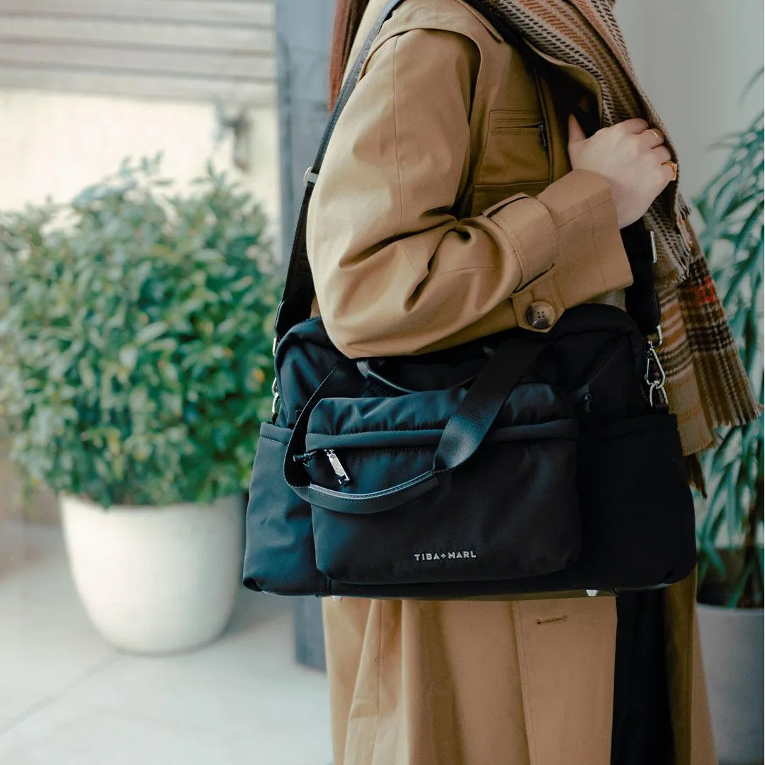 Tiba   Marl Phoenix Holdall Eco Nylon - Black
