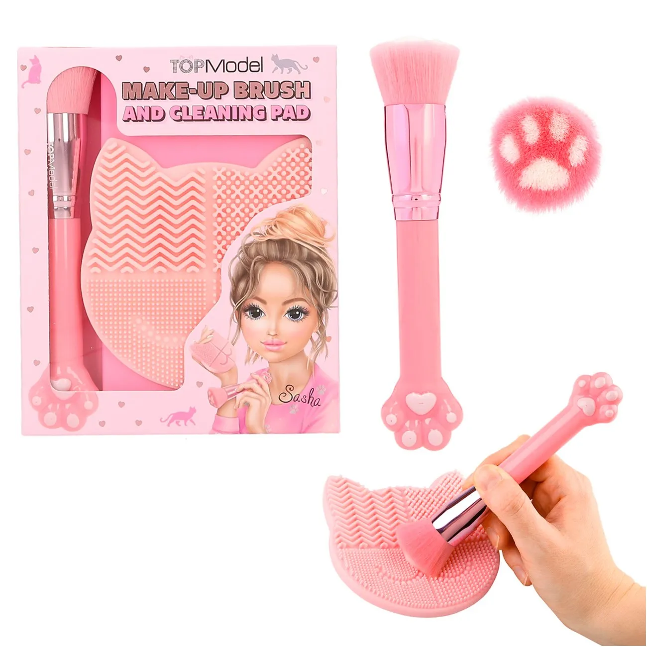 TOPModel Brush & Cleansing Pad BEAUTY and ME