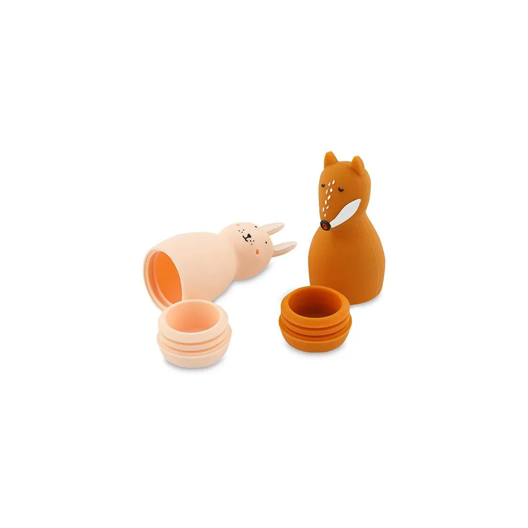 Trixie Squeezy Animals Bath Toy - Mrs. Rabbit & Mr Fox