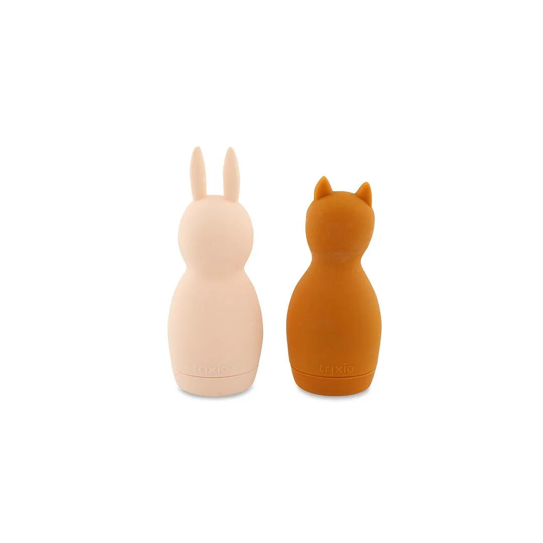 Trixie Squeezy Animals Bath Toy - Mrs. Rabbit & Mr Fox