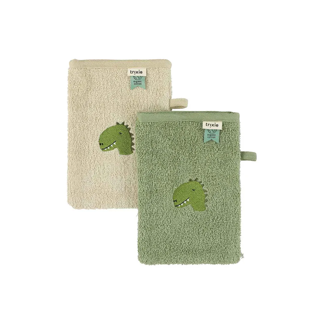 Trixie Washcloths 2 Pack - Aura Dino